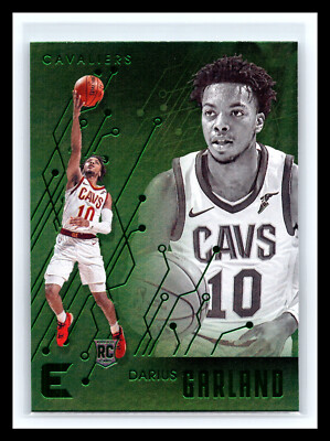   DARIUS GARLAND 2019-20 PANINI ESSENTIALS GREEN HOLO FOIL ROOKIE RC # 211