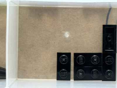 LEGO Parts - Black Plate 1 x 2 - No 3023 - QTY 5