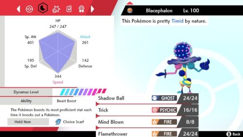 Pokemon Sword and Shield 6iv Shiny Blacephalon - FAST DELIVERY! - Picture 1 of 1