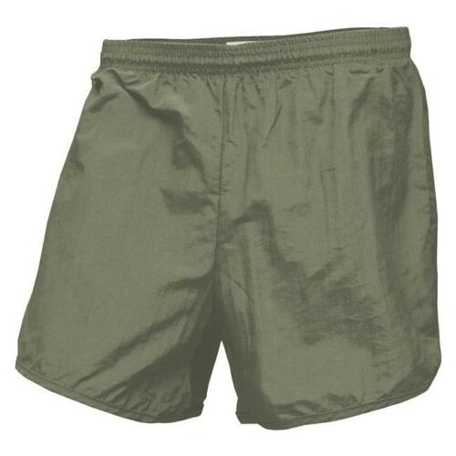 Marine Corps PT Shorts - USMC Green Running Shorts - US Military Gym Shorts - Picture 1 of 2