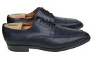 Santoni Italy Black Leather Plain Toe Oxford Dress Shoe Men’s SZ 10.5D — photo 4