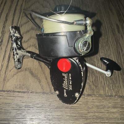 Garcia Mitchell 302 Salt Water Vintage Spinning Reel | eBay