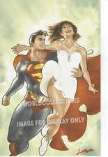 SUPERMAN & LOIS LANE ART PRINT WONDERCON 2024 ~ signed Pablo Villalobos 11x17