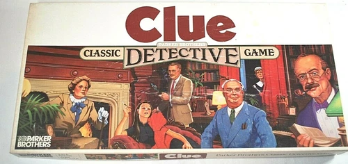 Vintage  Clue Board Game 1986 Parker Brothers Classic Complete Original Pieces.