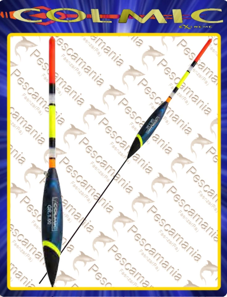 Galleggiante colmic MULTI ALFA asta plastica cava ø3mm 1-6gr. multicolor