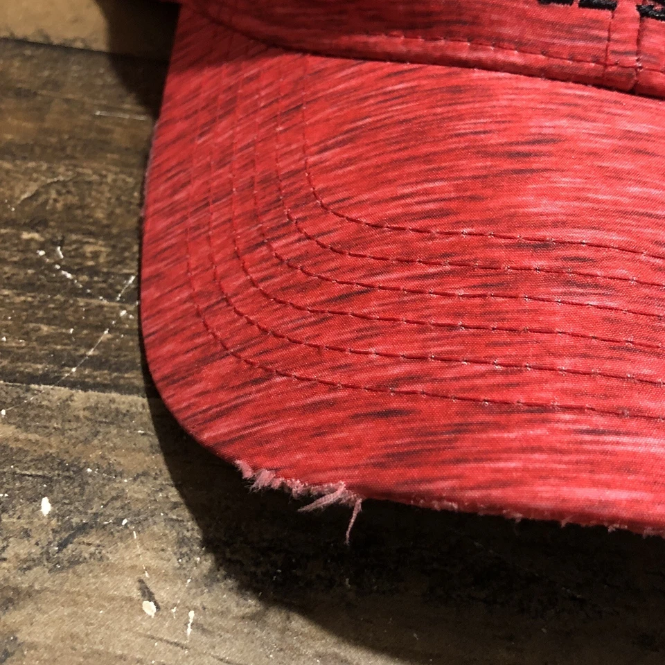 Ball State Cardinals Hat Strapback Baseball Cap Mens Red NCAA Football - READ - Image 2 of 4