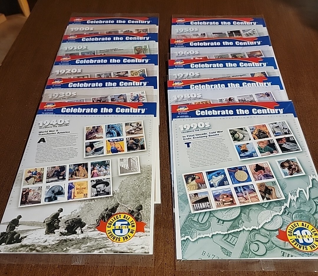 Celebrate the Century 1900s-90s (10) Complete Set Sealed Sheets | eBay