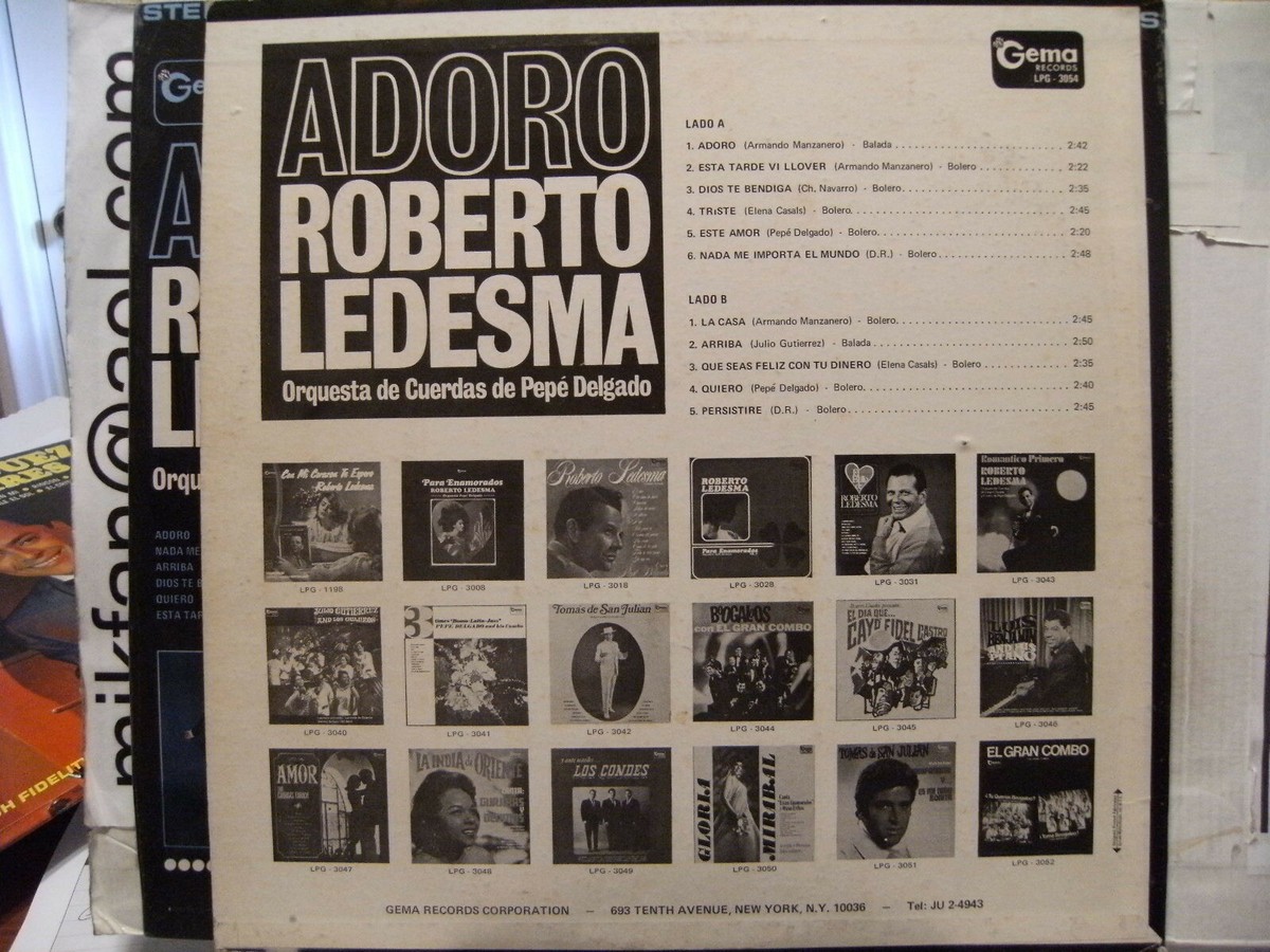 ROBERTO LEDESMA Adoro GEMA LP | eBay