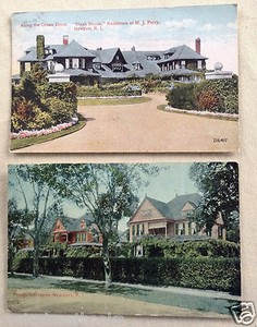 Newport Ri Postcards C 1911 Pinard Cottages Bleak House