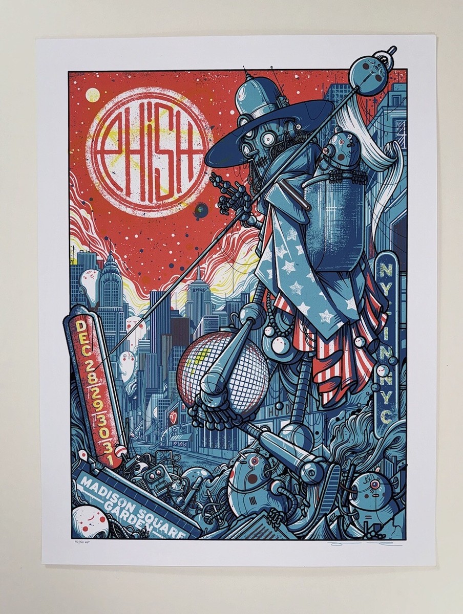 Phish Poster Official New Years MSG NYC 2016 Silkscreen #'d X/50