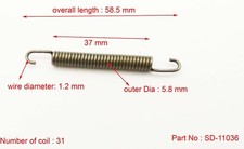 universal Extension Brake shoe spring 58mm long x 6mm Motorcycle Scooter