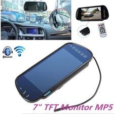 7" Car Rear View Mirror Monitor HD LCD Mp5 Player Built-in Bluetooth FM/USB/TF