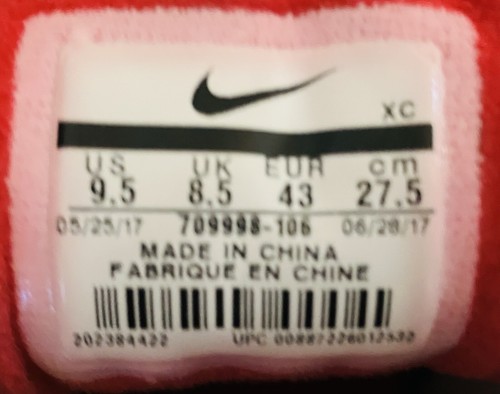 Nike Zoom Vapor RF x AJ3 "Fire Red" (709998-106) 9.5M - Picture 8 of 14