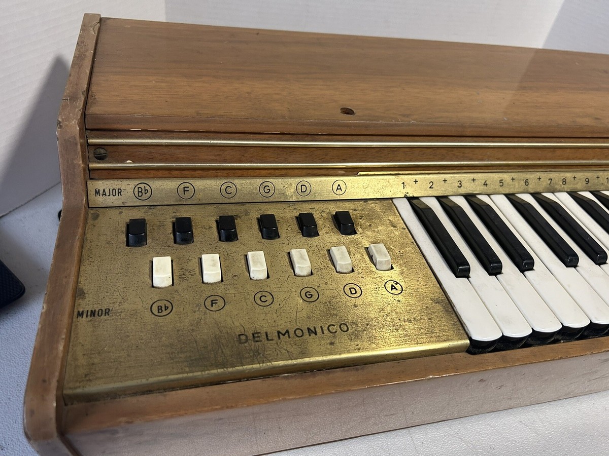 Vintage Delmonico Electric Organ 39 Key Wood - Working | eBay
