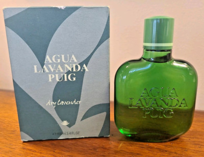 Vtg NIB Agua Lavanda by Antonio Puig for Men Cologne Splash 3.4 oz / 100 ml
