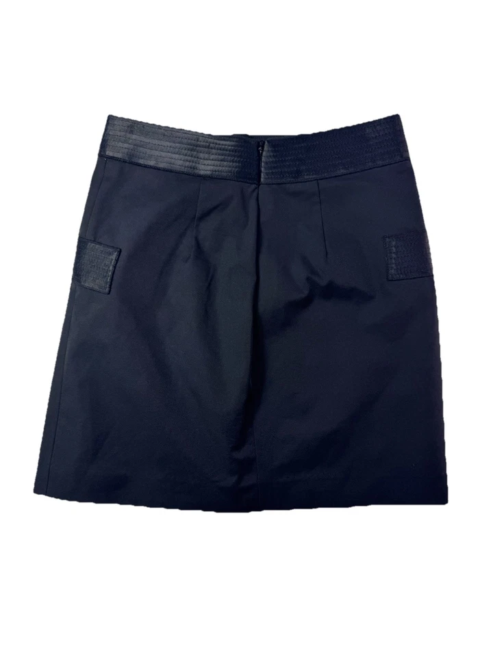 Мини-юбка Robert Rodriguez черная передняя со складками размер 2 - Изображение 3 из 4