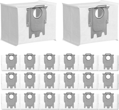 16 Packs Q10 Q7 Q5 Bag Replacement for Roborock Q10 S5+, Q7 M5+, Q5 16pcs Bags