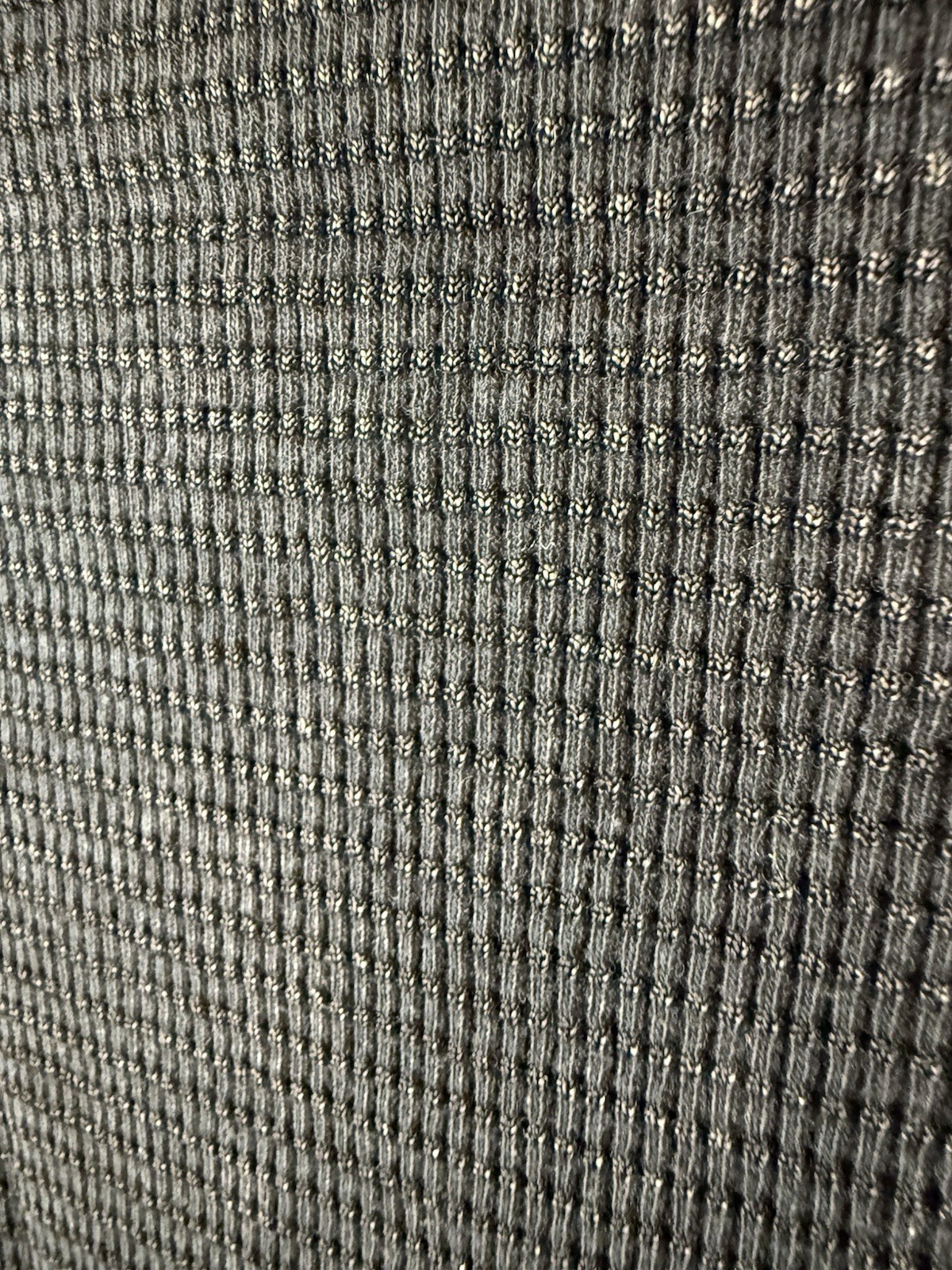 NWOT Able Waffle Knit Long Sleeve Thermal Top Black Size M Embellished Cuffs