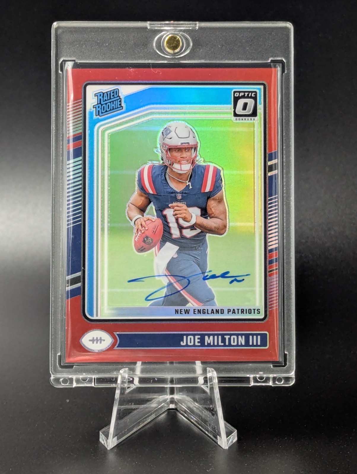 2024 Donruss Optic Joe Milton III Rated Rookie Auto Red /75 RC 🔥