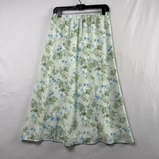 Laura Scott Cottage Core Midi Skirt Womens Small Petite Floral Fairy Flowy