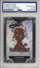 2023 Kakawow Chrome Disney 100 Yax Yak SIGNED Zootopia Tommy Chong PSA DNA COA