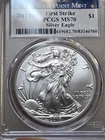 2017 (W) Silver Am Eagle $1 - PCGS MS70 - Struck at West Point - First Strike