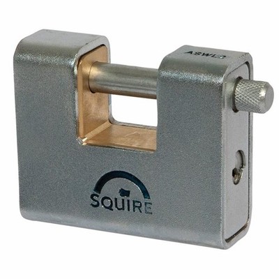 SQUIRE GEPANZERTES MESSING BLOCKSCHLOSS 80 MM