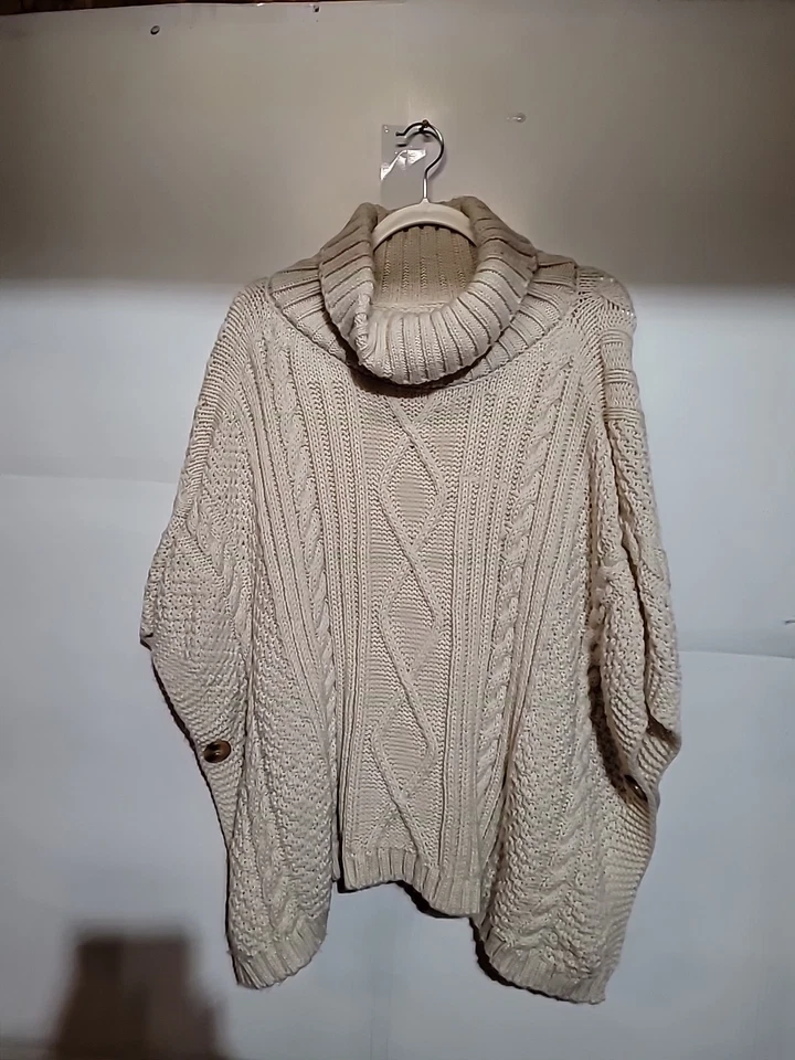 Suéter para mujer cuello de vaca color crema talla única Foto 4 de 4