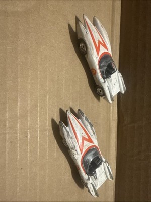 1997 Johnny Lightning Speed Racer Mach 5 White Playing Mantis 1:64 Diecast Loose