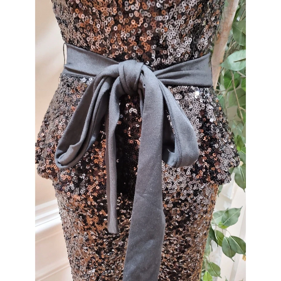 Mono informal para mujer French Connection negro de poliéster con hombros descubiertos talla 2 Foto 3 de 4