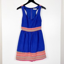 Staring At Stars Urban Outfitters Size M Mini Fit & Flare Dress Blue 