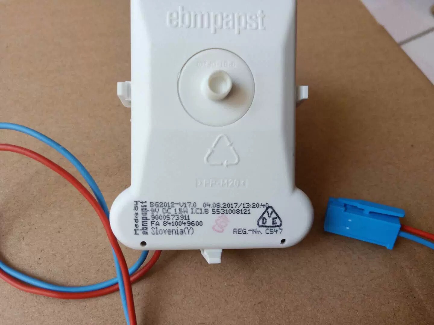 for Siemens Bosch refrigerator 9000573911BG2012 9V fan motor