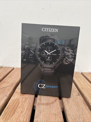 CITIZEN CZ SMART HYBRID JX2006-52E Black Dial Silver Watch - New Sealed In Box
