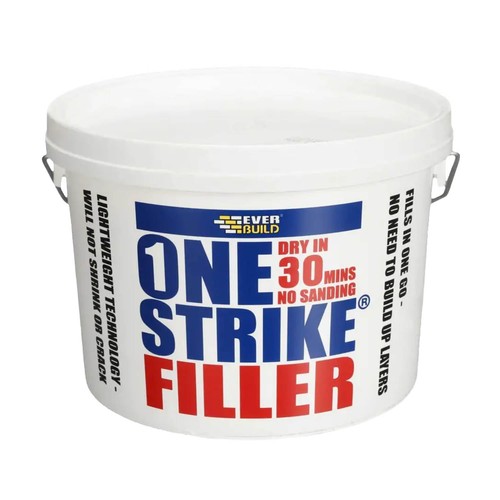 Everbuild ONE2 One Strike Multi-Purpose Ready To Use Filler, White, 2.5 Litre 