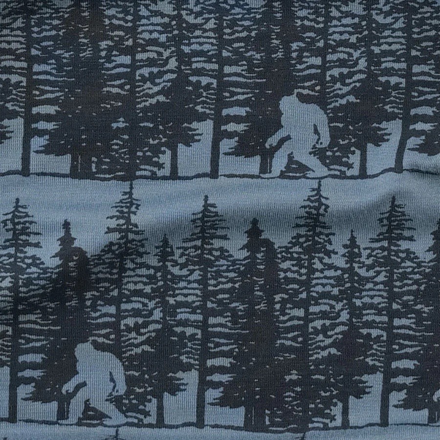 NIB Kate Quinn 3T Short Sleeve Polo Button Tee Sasquatch Bamboo PNW Bigfoot