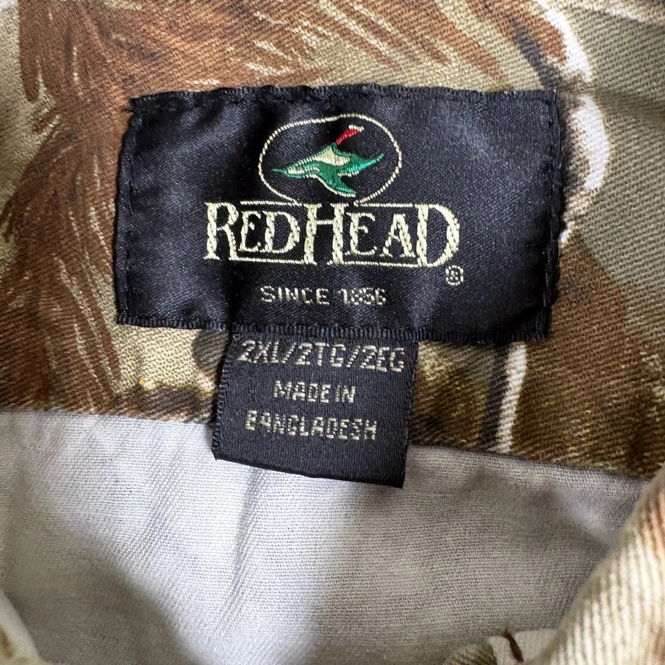 RedHead Mens 2XL Camo Button Up Hunting Shirt Long Sleeve Outdoor Realtree - Image 3 of 4