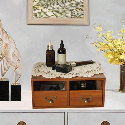 Make -up -Organisator für Vanity Storage Box Vintage Design Dekorative Tabletop
