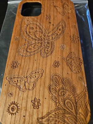 iPhone 11 Pro Max Case ''Nice wood case'' Butterfly