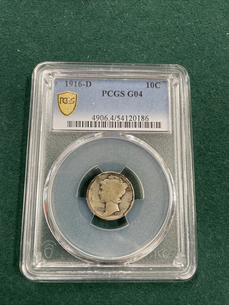 G 4 Graded Mercury Dimes 1916-1945 for sale | eBay