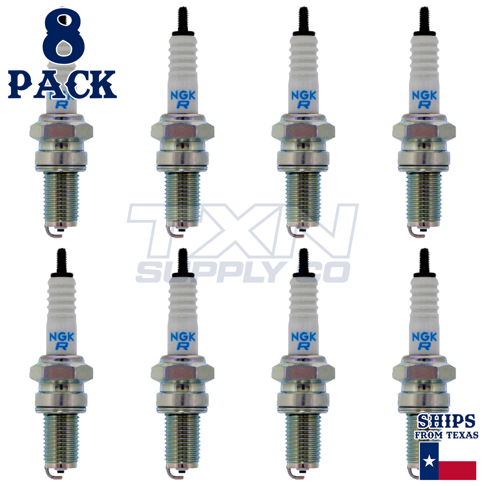 NGK 7162 Spark Plugs 8 Pack