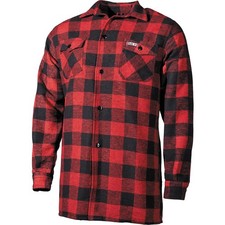 Fox Outdoor Lumberjack Shirt Flannel Mens Hunting Hiking Red Black Checkered