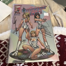 DANGER GIRL #1 NM 9.4 (CHROMIUM A GO-GO) 1ST DANGER GIRL TEAM! *3x SIGNED* 1998