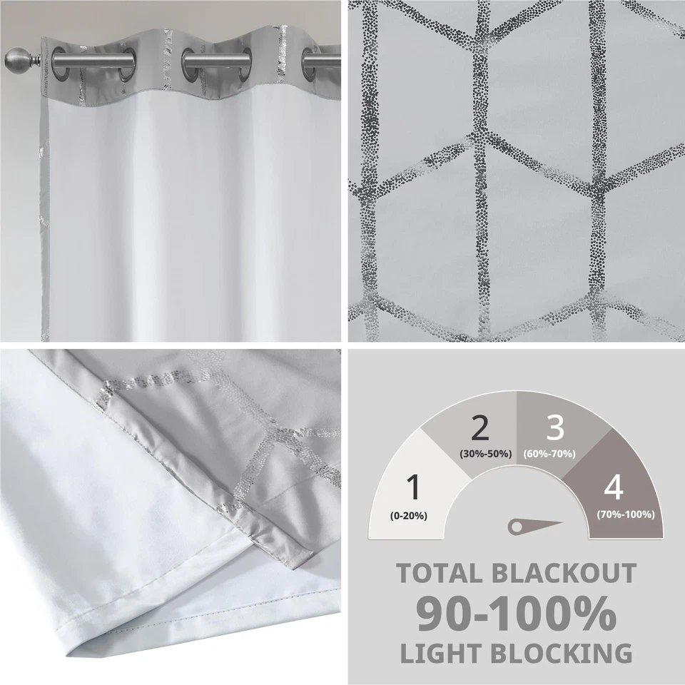 Cortina de ventana apagada de diseño inteligente cortinas de bloqueo de luz para vivir Foto 2 de 4