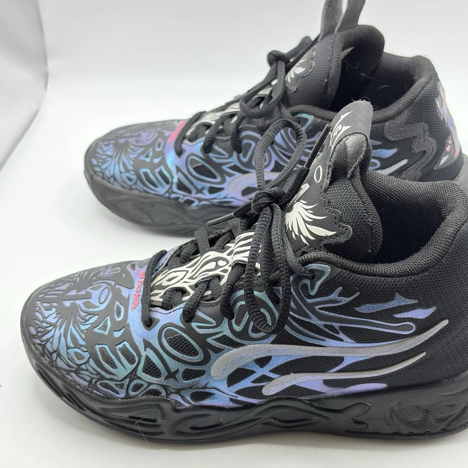 PUMA x LaMelo Ball MB 04 Reflections Black Ravish Little Kid PS Size 3C - Image 3 of 4