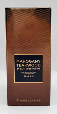 NEW Bath & Body Works Mahogany Teakwood Full Size Men's Cologne Spray 3.4oz