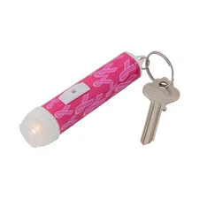 Breast Cancer Awareness Flashlight Keychains - Apparel Accessories - 12 Pieces