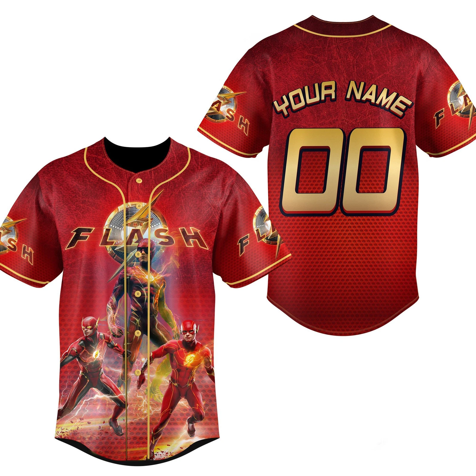 Personalized The Flash DC Comics 2025 Gift For Fans Baseball Jersey Shirt