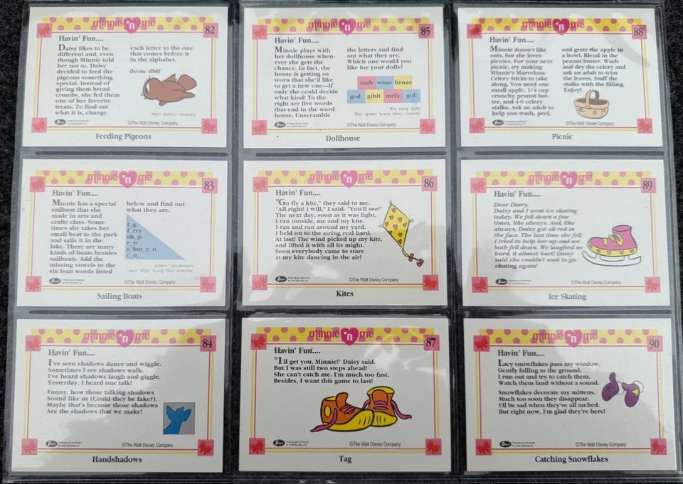 Tarjetas coleccionables Minnie N Me Impel de Disney - 54 cartas en total - casi como nuevas Foto 2 de 4
