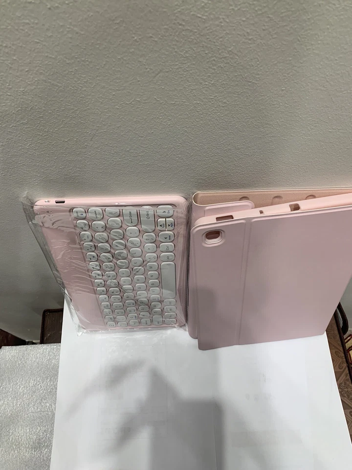 Bluetooth Keyboard Pink Case for Samsung Galaxy Tab S6 Lite 10.4" A8 A7 Tablet - Image 3 of 4
