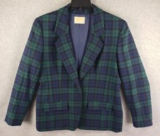 Pendleton Woolen Mills Jacket Women Size 12 Wool. Plaid, Tartan Long Sleave
